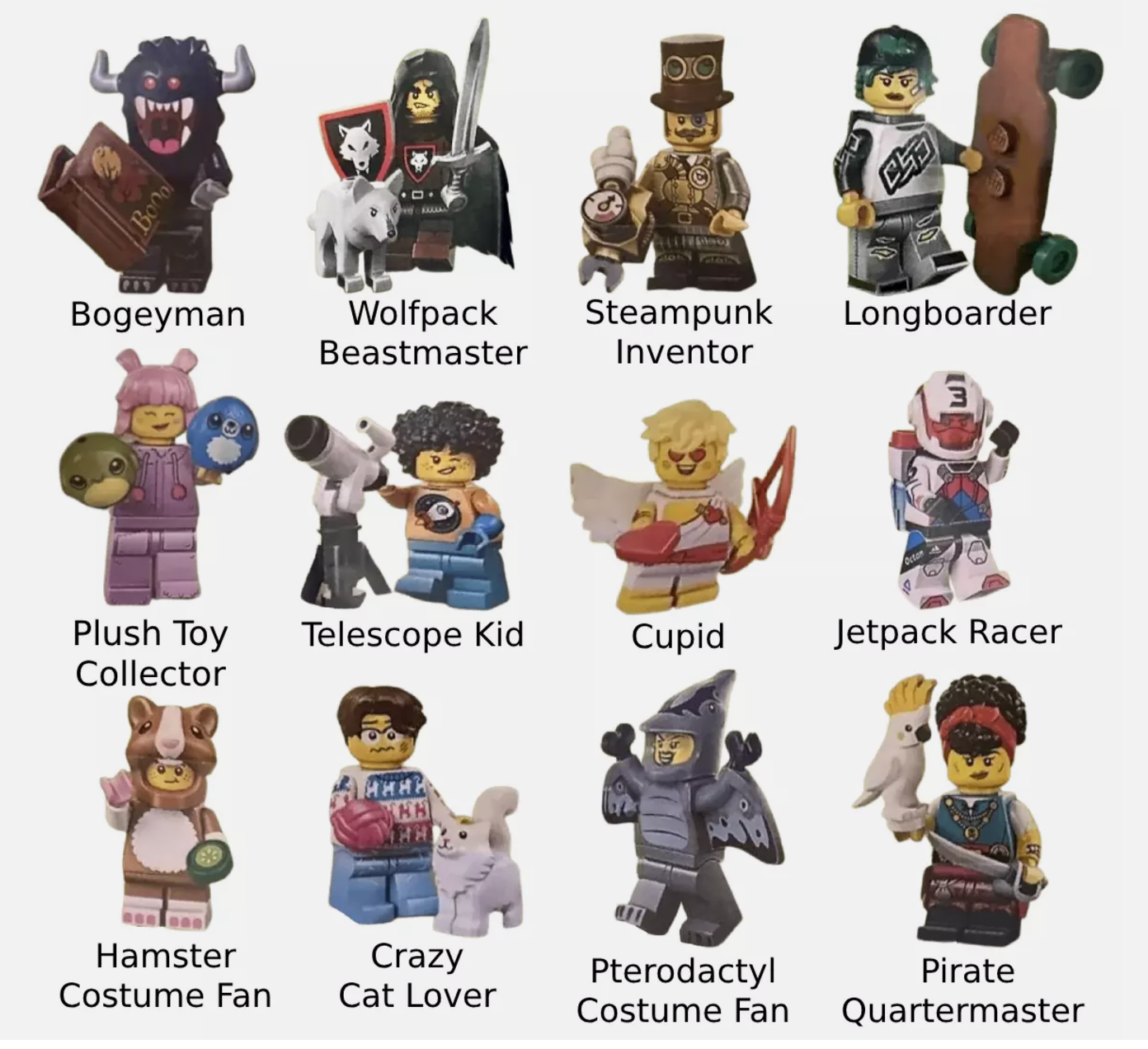 Lego Minifigures 71048 Series 27 - Set of all 12 figures CMF (In Stock)