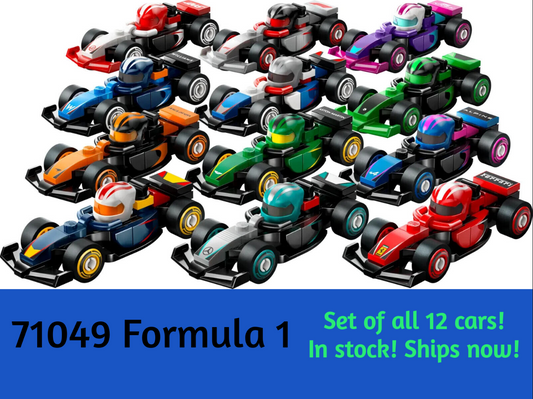 Lego Formula F1 Collectible Race Cars 71049 - Set of 12