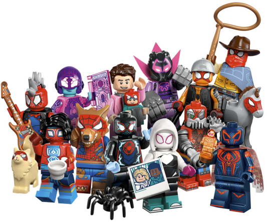 PRE-ORDER Lego 71050 Minifigures Spiderman Across the Spider Verse (Set of all 12 figures)