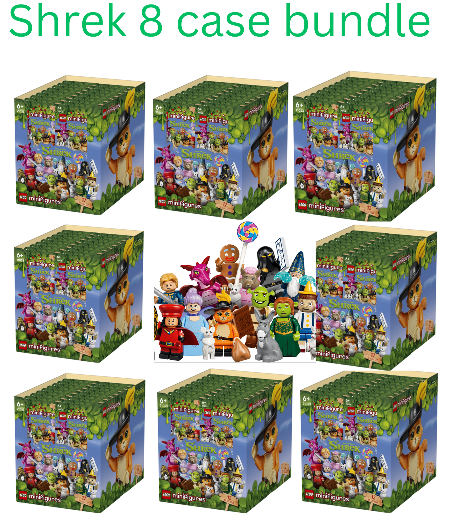 BULK  LEGO Shreck Minifigures Sealed Box Case 71053 (8 Cases) $150/case (pre-order ships mid sept)